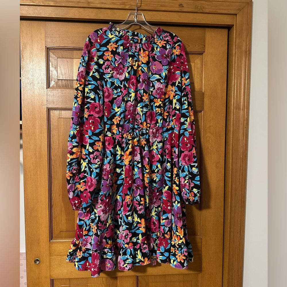 Long sleeve floral dress